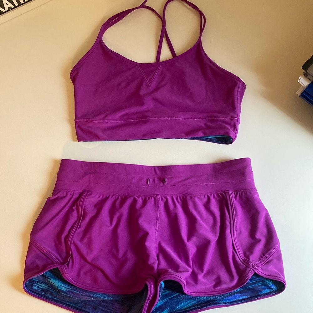 Ivivva/lululemon reversible top and bottom swim set